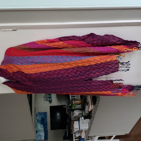 Striped Shawl or Wrap - Picture 7 of 7